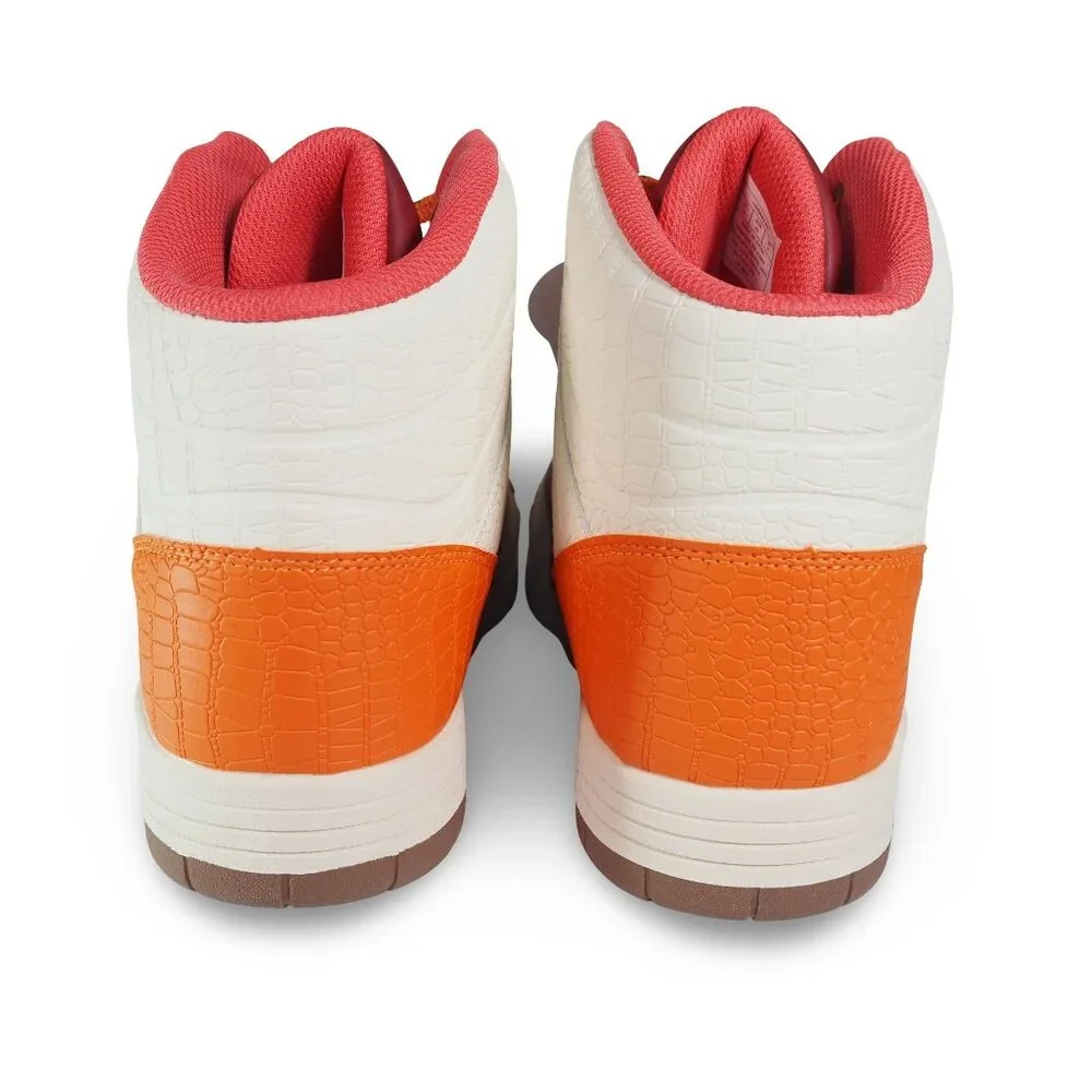 Patrick Ewing Rebound High Top Basketball Shoes‎ Men 10 Orange Brown 1RMBE09-907